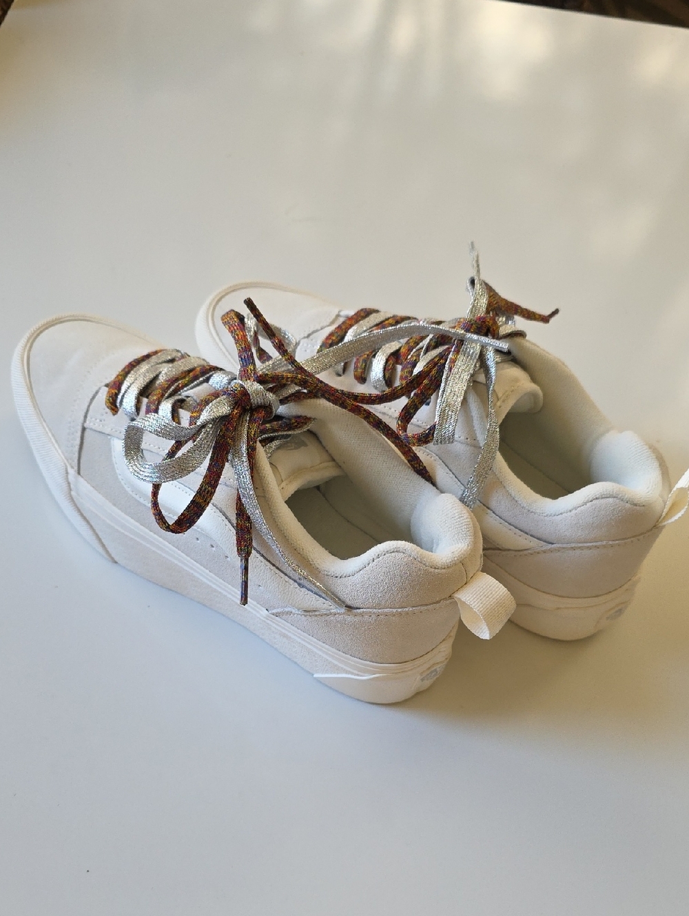 Vans Off The‎ Wall Knu Stack Platform Puffy Grey/white Sneaker.